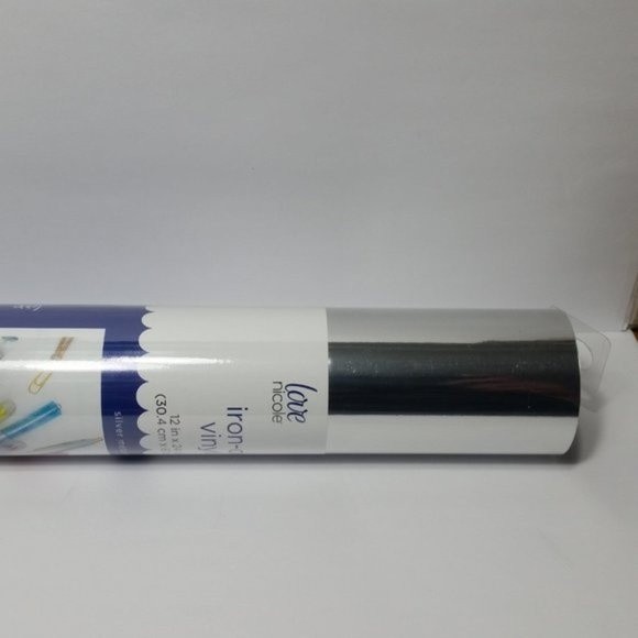 4 Iron on Vinyl Silver Metallic - Picture 5 of 7